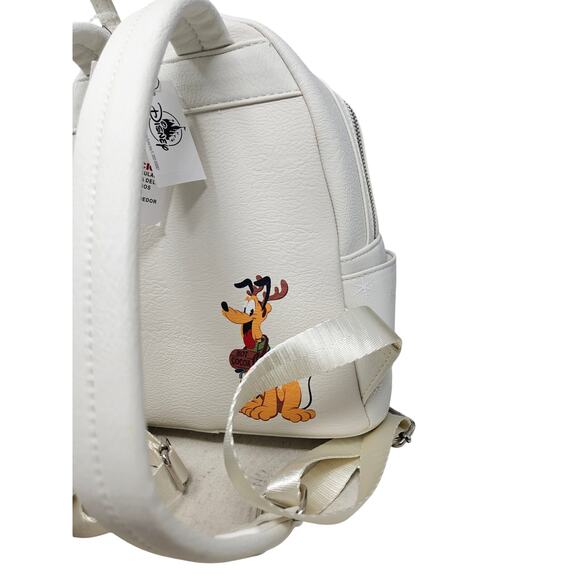 NEW Loungefly Disney Parks Mickey Minnie Mouse Holiday Lodge Mini Backpack